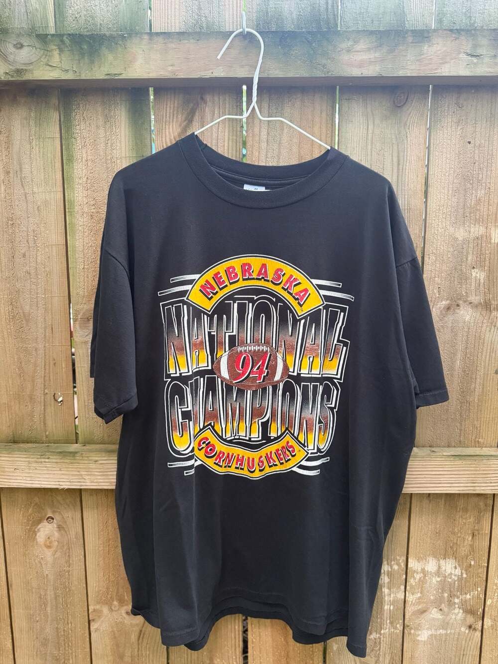 Vintage 1994 Nebraska Cornhuskers National Champions Football T-Shirt
